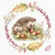 Lot de 4 serviettes en papier découpage collage 33 cm HERISSON FRUITS A 1004