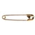 Epingle de sà>>reté, 34 mm, 0,80 mm boîte 50g - 115 pces, or