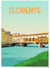 Affiche ville Florence | A3 : 29,7x42cm