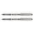 Lot de 2 rollers encre liquide Uni-Ball Eye UB157 pointe moyenne 0,7 mm noir