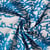 Tissu Toile de Coton Calédonie bleu roi sur fond Naturel