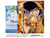 Peinture par Numéro Figured'Art avec Cadre - Tendre Baiser - Kit de Loisir Créatif DIY Numéro d'Art Complet - 40x50cm toile tendue sur châssis