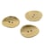 Lot de 3 boutons 100% nacre or