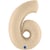Ballon Géant Chiffre 6 Satin Cream (102 cm)
