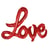 Ballon aluminium "Love" - rouge
