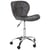 Fauteuil de Bureau Gris Graphite en Cuir PU Pivotante et Réglable en Hauteur Design Moderne