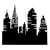 Pochoir - Motif new york - Repositionnable - 42 x 46 cm - Peinture - Décoration