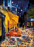 Canevas antique Terrasse de café Van Gogh 45x60cm