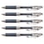 Lot de 5 Stylos roller encre gel rétractable EnerGel Pure BL77 Pointe 0,7 mm bleu nuit