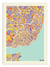 Affiche - Lisboa Rainbow map - Muzungu