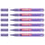 Lot de 6 marqueurs peinture brillante EDDING 751 - Pointe ronde 1-2 mm - Violet métallisé