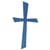 Motif de cire Croix, bleu azur, 10,5x5,5cm, 1 pce