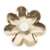 8 Assiette Marguerites Blanc et Or