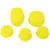 5 Petits moules souples Spiderman Jaune