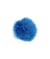 Pompons fausse fourrure - 10cm de diamètre - Unic 135 Bleu