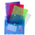 Sachet de 5 pochettes-enveloppes perforées polypropylène - A4 - Couleurs assorties - x 10 - Exacompta
