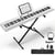 Clavier numérique 88 touches - LALAHO - Kit complet - USB MIDI - 1000 voix & rythmes - Blanc compact