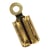 Attache pour cordons bijou, 2mm, 4 pces, or