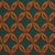 Tissu Crêpe de Viscose Circles sur fond Vert foncé