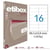Apli 119762 x5 - Etiquettes blanches format 99,1 x 33,9 mm - Carton de 5 boites réf.119762