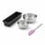 Set de 4 ustensiles de pâtisserie moule à gâteaux bols et spatule Black mettallic Black mettallic Zenker  Black mettallic