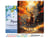 Peinture par Numéro Figured'Art avec Cadre - Cerf majestueux en Automne - Kit de Loisir Créatif DIY Numéro d'Art Complet - 40x50cm toile tendue sur châssis