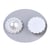 30 Perles cabochon Demi Rond à coller acrylique Blanc Nacre Forme Fleur 12 mm - Dos Plat - Creation