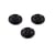 Bouton 4 trous nylon recylé noir 11mm