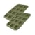 Ensemble de 2 Moules à muffins 12 empreintes 38 x 26 cm Zenker Green Vision