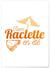 Affiche Team raclette en été | A3 : 29,7x42cm