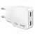 LinQ Chargeur Secteur Universel Double Port USB-C 30W Charge Rapide Blanc
