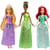 Coffret 3 poupees disney princesse : ariel raiponce tiana + 2 accessoires - poupee mannequin 30 cm - mattel