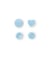 Boutons pression sans couture Color Snaps Cœur - Prym bleu clair