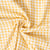 Tissu Double gaze de Coton Mini Rayures sur fond Jaune