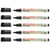 Lot de 5 Marqueurs permanents 1 mm - EDDING - EcoLine - Noir