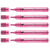 Lot de 5 marqueurs permanents - EDDING - Pointe ronde 1,5-3 mm - Corps aluminium - Rose