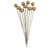 Epingle à  tête de perle, 70mm, 6mm tête de perle, Boîte 25pces, or