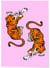 Affiche 2 Tigres Pop Art | A3 : 29,7x42cm
