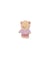 Carte de 3 boutons Ourson blanc 15mm - Union Knopf Lilas Violet