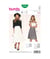Patron Burda 6880 Jupe du 36 au 46 taille n°FR 36-46