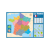 Poster pédagogique - Carte de la France administrative - 52x76cm - A afficher - Bouchut
