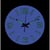Horloge phosphorescente à fond blanc radio-pilotée