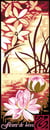 Canevas Pénélope Antique Fleur de Lotus 25x60cm