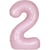 Ballon Géant Rose Mat - Chiffre 2