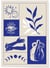 Affiche Composition Bleue | A3 : 29,7x42cm