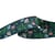 Bobine 15m galon jacquard fleurs bleu marine 24mm