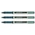 Lot de 3 rollers encre liquide UNI-BALL EYE UB157, pointe moyenne 0,7 mm, noir