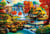 Puzzle 1000 pièces - Country House by the Water Fall - Bluebird Puzzle