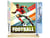 Peinture par Numéro Figured'Art - Affiche sportive Football - Kit de Loisir Créatif DIY Numéro d'Art Complet - 40x50cm toile roulée + châssis en bois à monter