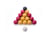 Lot de 16 billes de billard Ø 50.8 mm en résine pour jeu anglais 8 pool - 1001Jouets - Beige